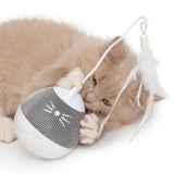 Catit Pixi Spinner Electronic Cat Toy White & Grey