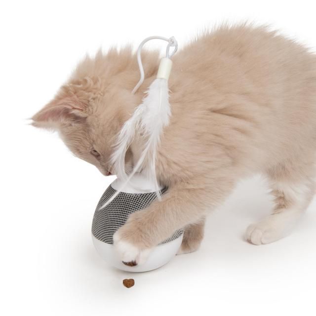 Catit Pixi Spinner Electronic Cat Toy White & Grey