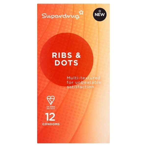 Superdrug Ribs & Dots Condoms 12s GOODS Superdrug
