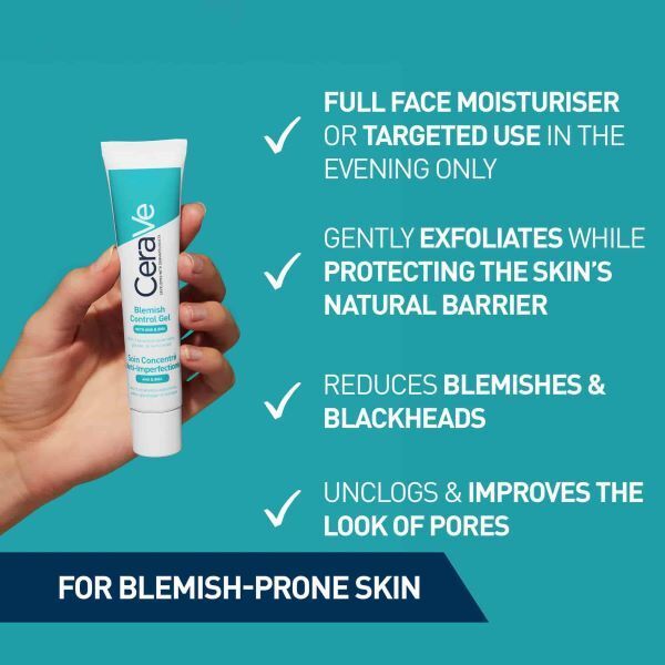 CeraVe Blemish Control Gel Salicylic Acid & Niacinamide 40ml