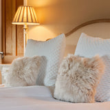 Bowron Double Sided Sheepskin Cushion, 35 x 35cm in 6 Colours - McGrocer
