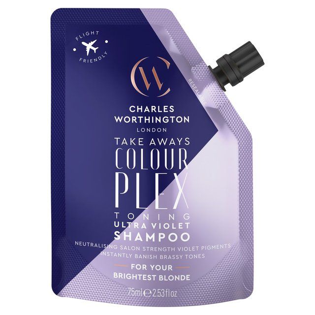 Charles Worthington Colourplex Toning Ultra Violet Shampoo Takeaway 75ml