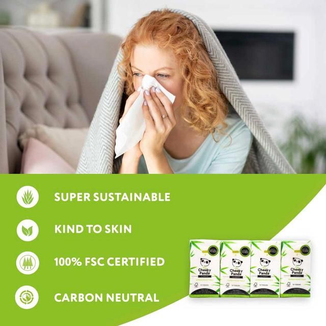 Cheeky Panda Natural Bamboo Pocket Tissue 8 x 10 per pack