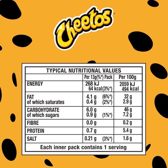 Cheetos Puffs Cheese Multipack Snacks 6 per pack