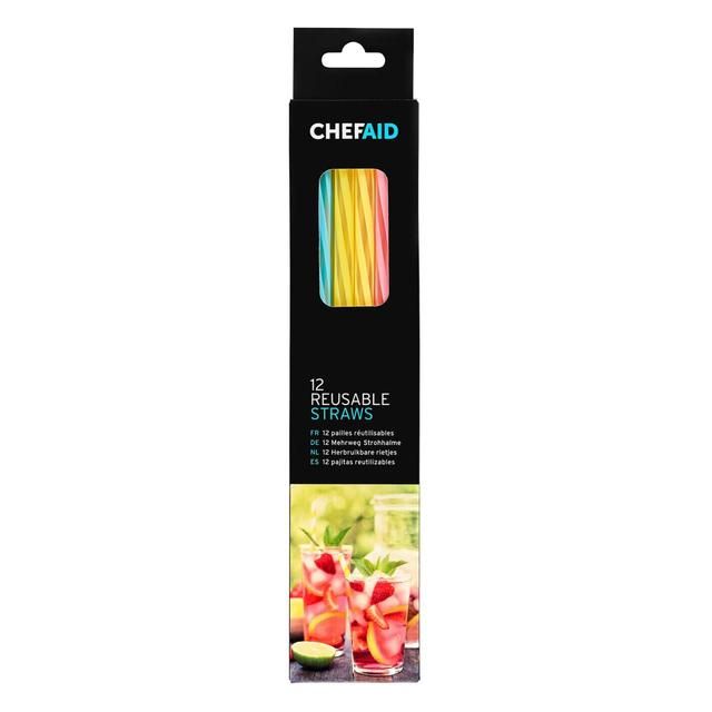 Chef Aid Reusable Straws 12 per pack