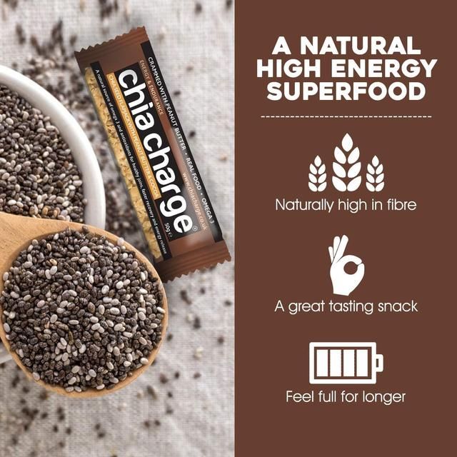 Chia Charge Peanut Butter & Cocoa Chia Seed Flapjack 50g