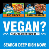 Chicago Town 2 Deep Dish Vegan BBQ Chicken Mini Pizzas 2 x 155g