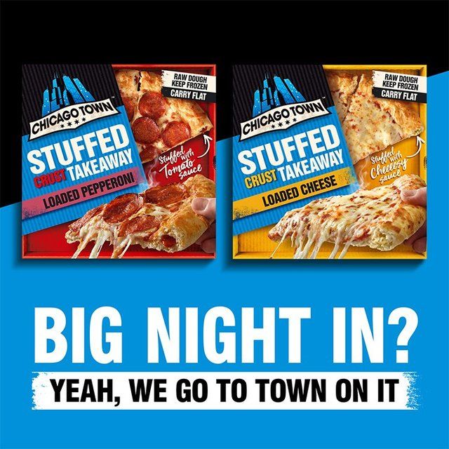 Chicago Town Takeaway Stuffed Crust Cheese Large Pizza 630g