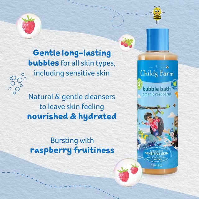 Childs Farm Kids Organic Raspberry Bubble Bath 250ml