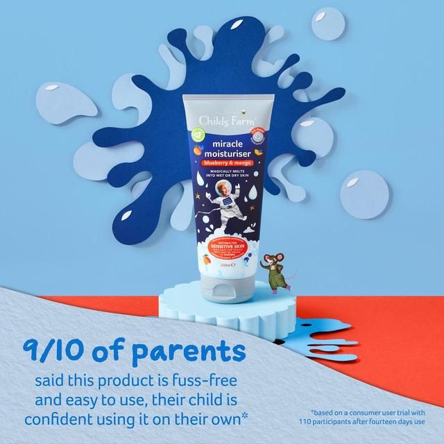 Childs Farm Miracle Moisturiser Wet Skin Blueberry & Mango 200ml