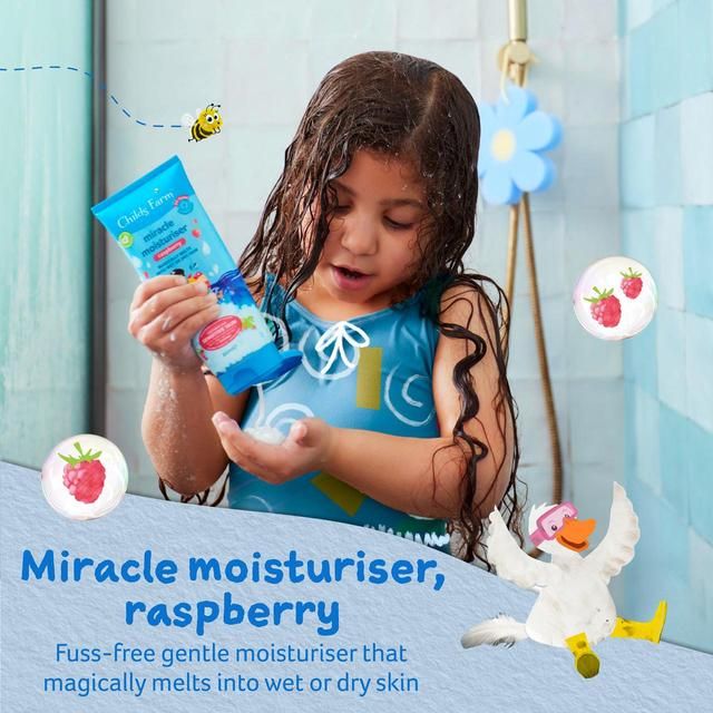 Childs Farm Miracle Moisturiser Wet Skin Raspberry 200ml