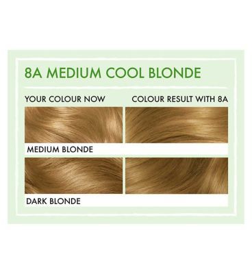 Clairol Natural Instincts Vegan No Ammonia No Parabens Semi-Permanent Hair Dye 8A Medium Cool Blonde 175ml