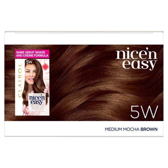 Clairol Nice'n Easy Creme Permanent Hair Dye 5W Medium Mocha Brown