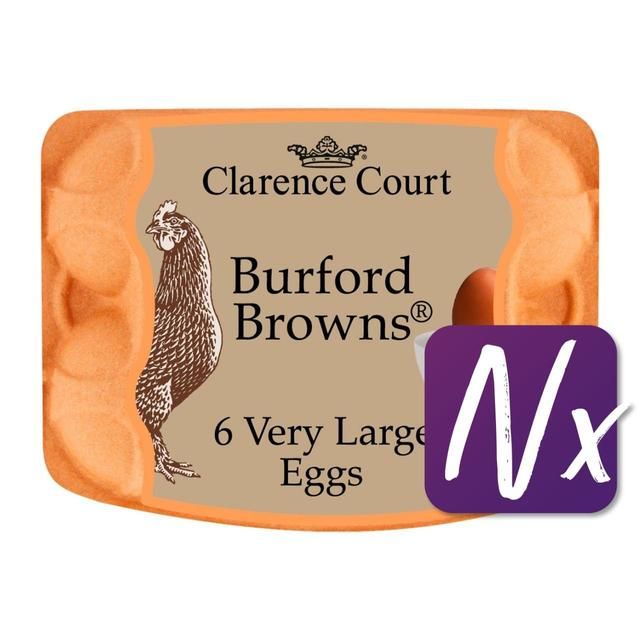 Clarence Court Burford Brown Free Range Very Large Eggs 6 per pack