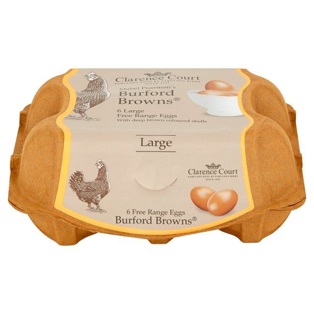 Clarence Court Burford Brown Large Free Range Eggs 6 per pack