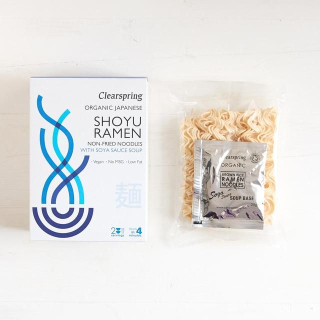Clearspring Japanese Shoyu Ramen Noodles with Soya Sauce Soup 210g
