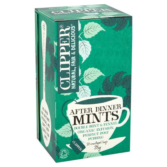 Clipper After Dinner Mints Organic Double Mint & Fennel Infusion Tea Bags 20 per pack