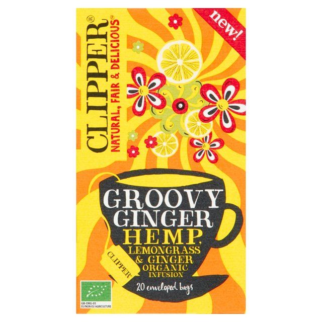 Clipper Groovy Ginger Hemp Lemongrass & Ginger Organic Infusion   20 per pack