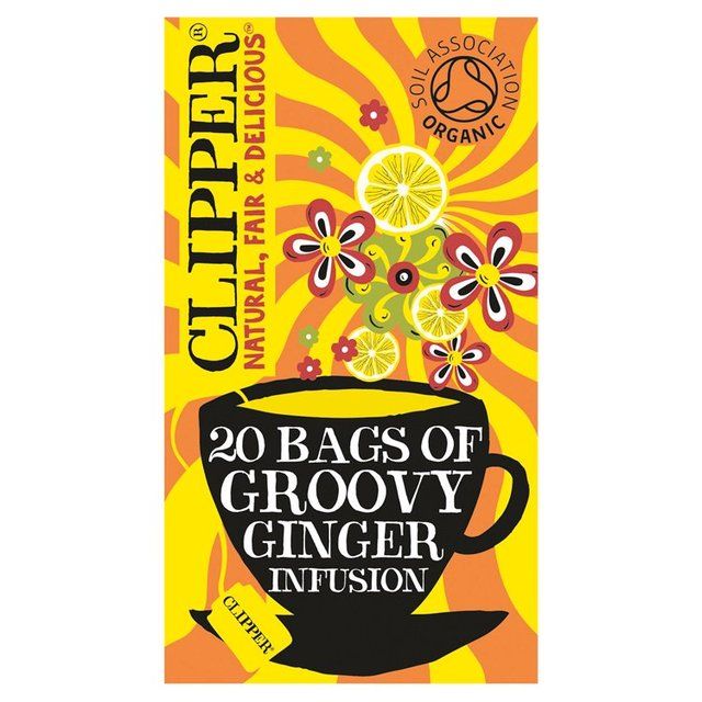 Clipper Groovy Ginger Hemp Lemongrass & Ginger Organic Infusion   20 per pack