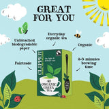 Clipper Organic & Fairtrade Green Tea 40 per pack