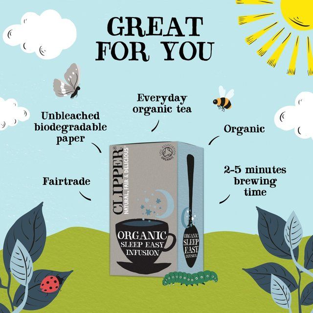 Clipper Organic Sleep Easy Infusion Tea Bags 20 per pack