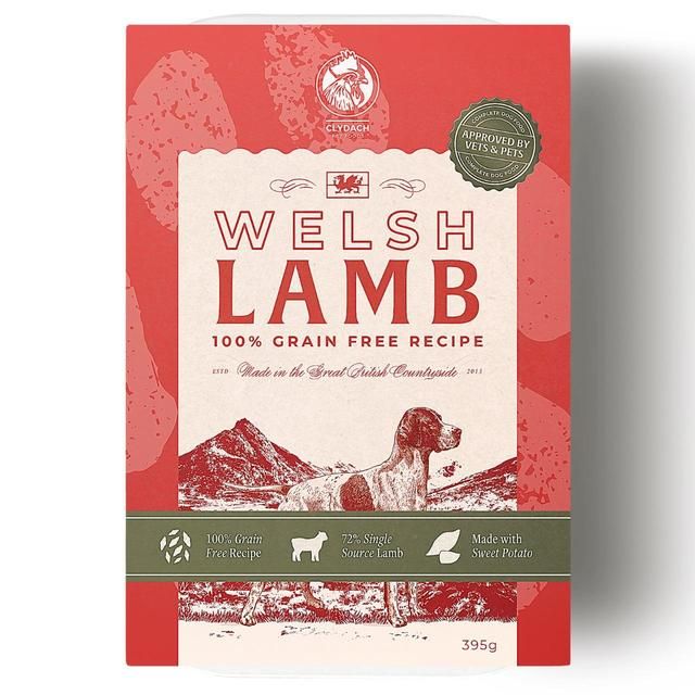 Clydach Farm Grain Free Welsh Lamb Wet Dog Food 395g