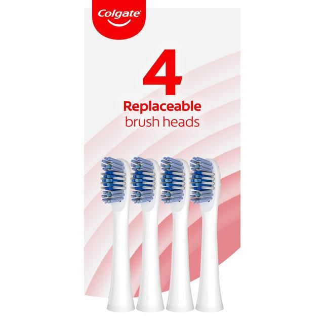 Colgate Battery 360 Sonic Max White Soft Replacement Brush Heads 4 per pack