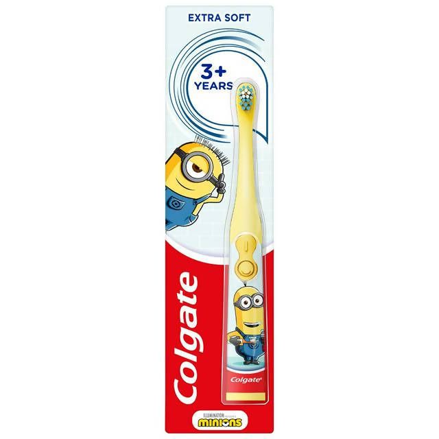 Colgate Kids Minions Extra Soft Battery Toothbrush, 3+ Years