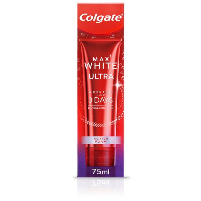 Colgate Max White Ultra Active Foam Whitening Toothpaste 75ml