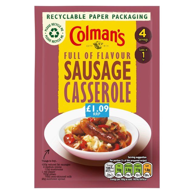 Colman's Sausage Casserole Recipe Mix 45g