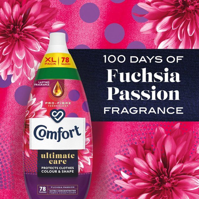 Comfort Ultimate Care Fuchsia Passion Fabric Conditioner 78 Wash 1.178L