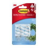 Command Clear Hooks with Clear Strips Medium 2 Hooks + 4 Strips