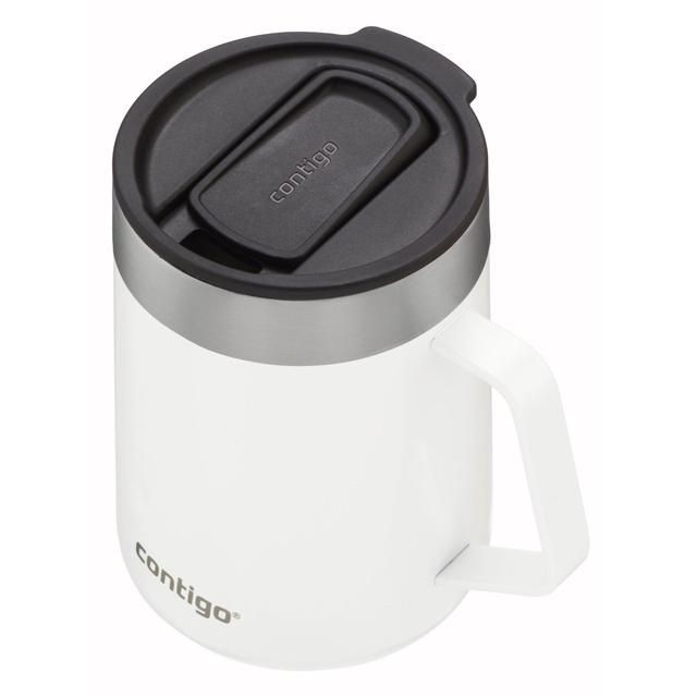 Contigo Streeterville Salt White Stainless Steel Desk Mug 420ml