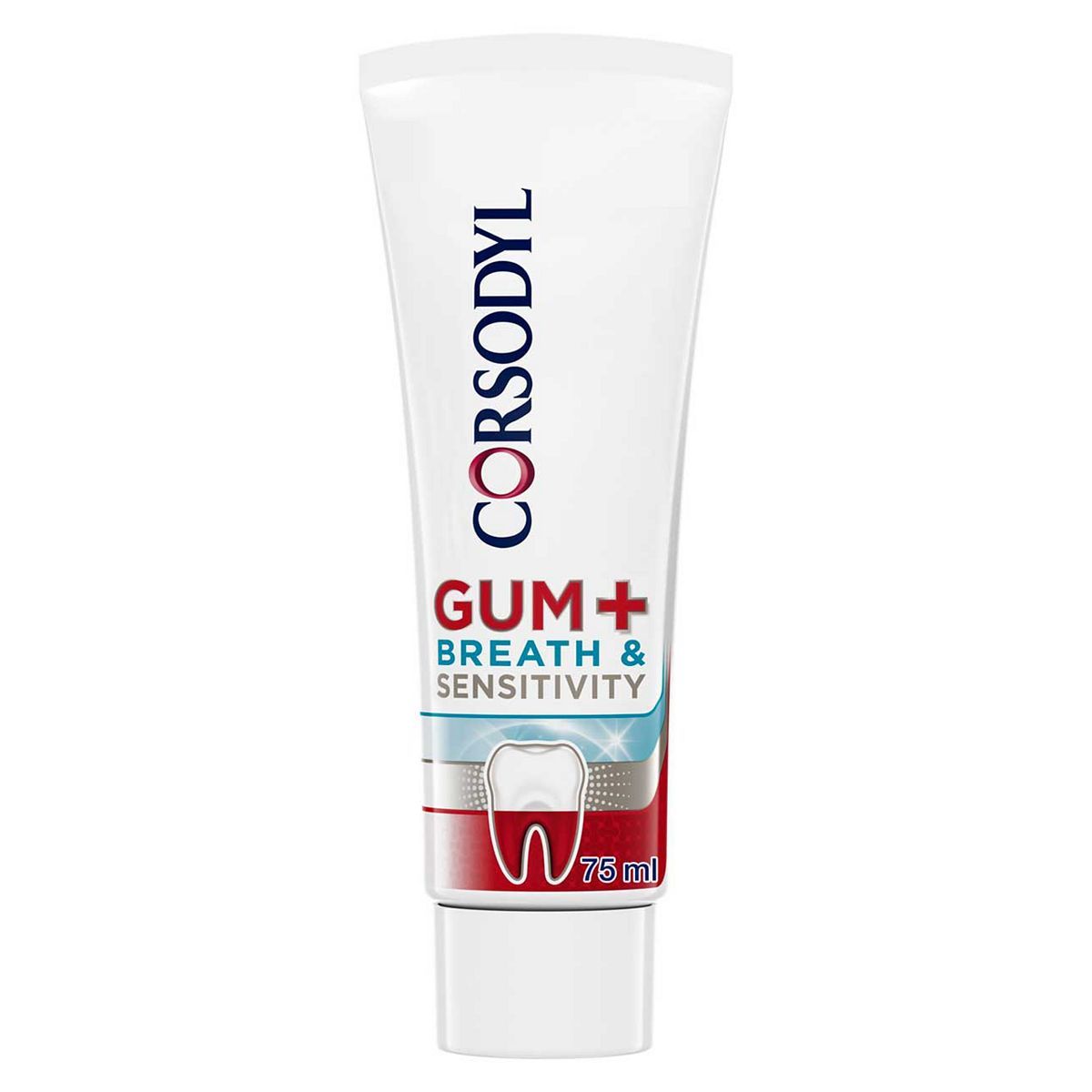 Corsodyl Gum+ Breath & Sensitivity Toothpaste 75ml