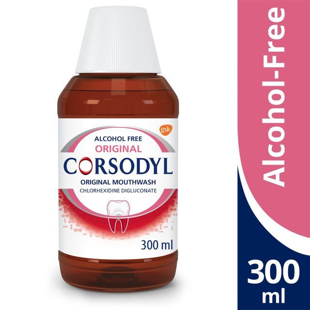 Corsodyl Gum Mouthwash Original Alcohol Free Antibacterial 300ml
