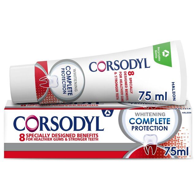 Corsodyl Gum Toothpaste Complete Protection Whitening 75ml