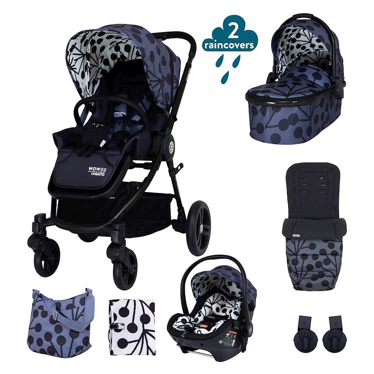 Cosatto Wowee Travel System Accessory Bundle Lunaria
