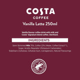Costa Coffee Vanilla Latte Iced Coffee 250ml