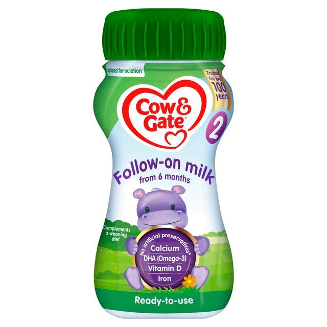 Cow & Gate 2 Follow On Baby Milk Formula Liquid 6-12 Months 200ml