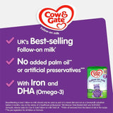 Cow & Gate 2 Follow On Baby Milk Formula Powder 6-12 Months Big Pack 2 x 600g