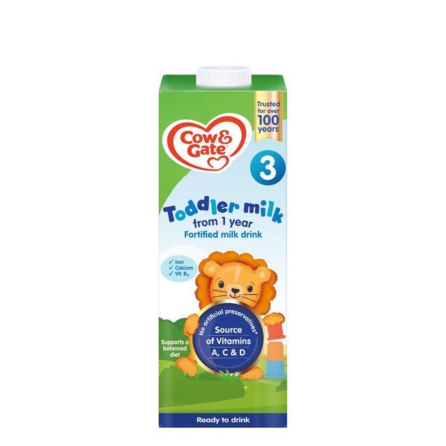 Cow & Gate 3 Toddler Milk Formula Liquid 1-3 Years 1L