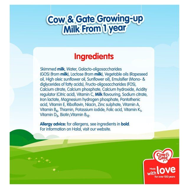 Cow & Gate 3 Toddler Milk Formula Liquid Multipack 15 x 200ml