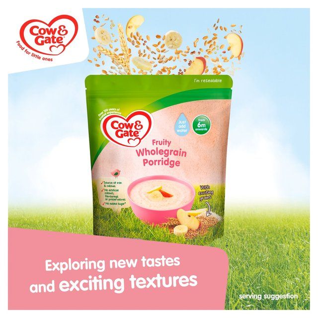 Cow & Gate Fruity Wholegrain Porridge 6 mths+ 125g