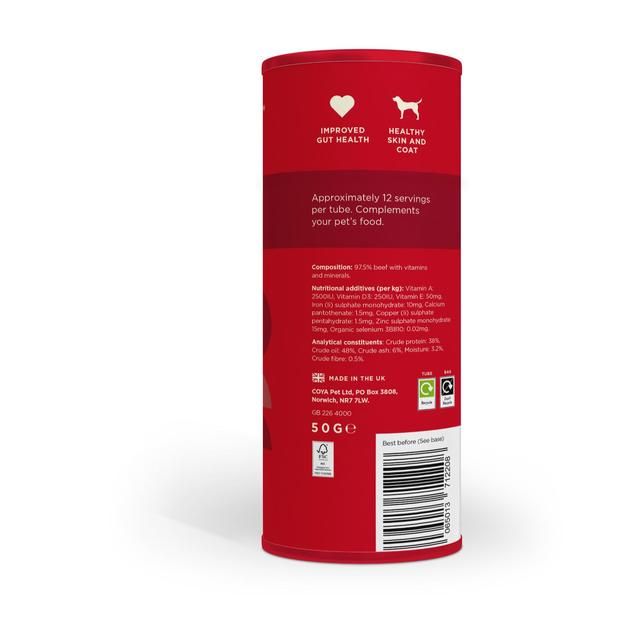 COYA Freeze-Dried Raw Adult Dog Food Topper Beef 50g