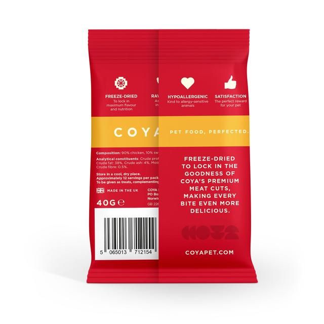 COYA Freeze-Dried Raw Adult Dog Treats Chicken 40g