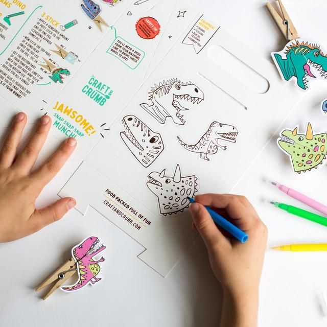 Craft & Crumb Dinosaur Biscuits & Craft Kit 200g