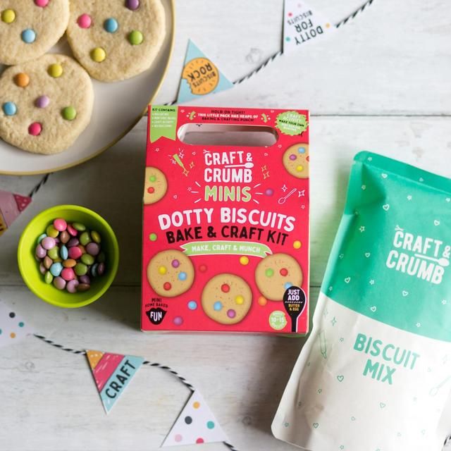 Craft & Crumb Dotty Biscuits Bake & Craft Kit 245g