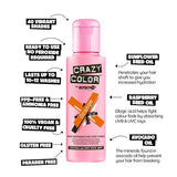 Crazy Color Semi Permanent Hair Color Cream Orange 60