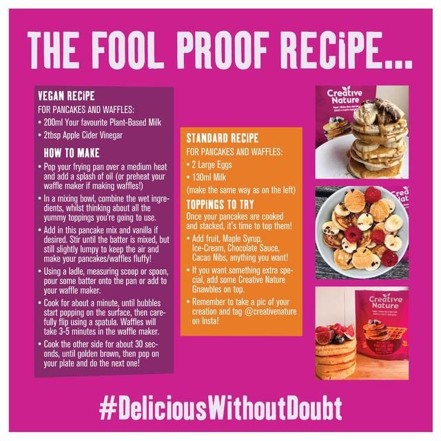 Creative Nature Pancake and Waffle Mix 266g