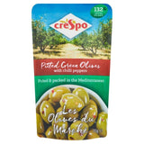 Crespo Pitted Green Olives with Chilli 70g